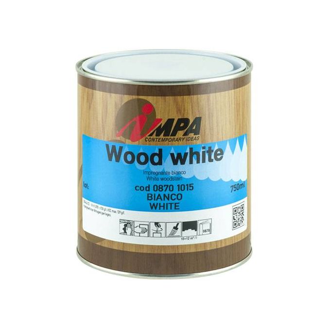 Impregnante all'acqua WOOD WHITE Bianco 2.5lt -IMPA