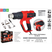 Pistola Termica Professionale 2000W 600°