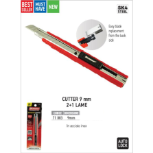 Cutter Taglierino 9mm Top + 3Lame