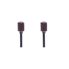 DREMEL 2 Cilindri abrasivi diametro 6,4 mm grana 60 con mandrino e gambo (art.430)
